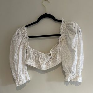 Are You Am I Eyelet Top